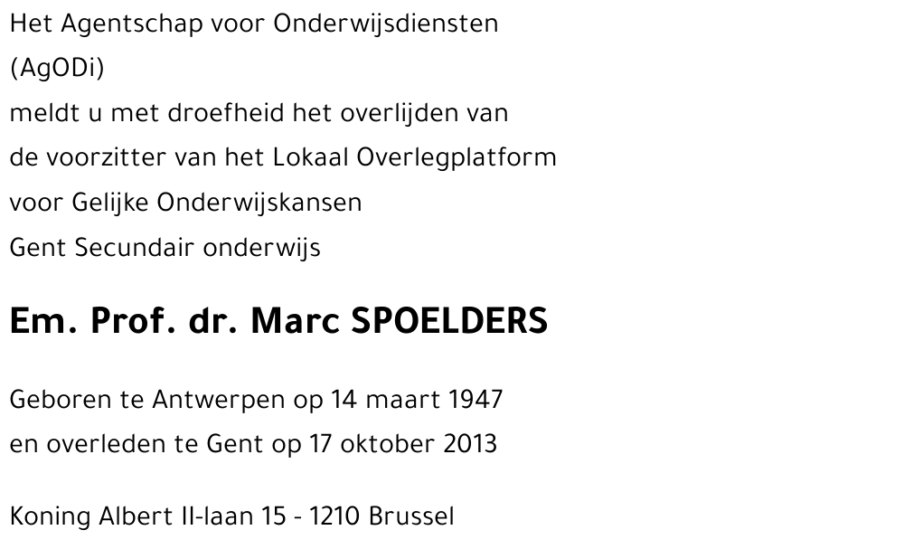 Marc SPOELDERS