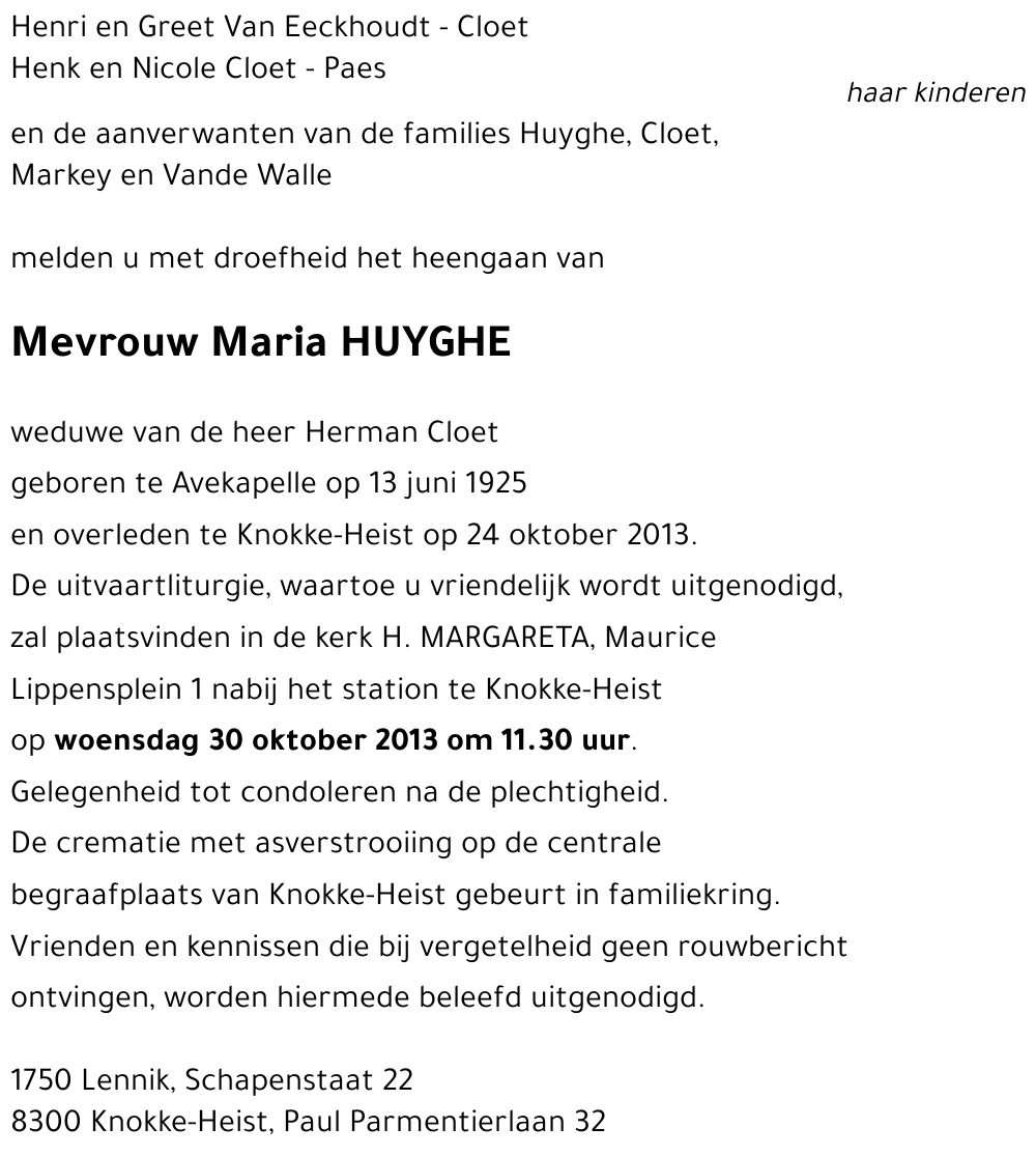 Maria Huyghe
