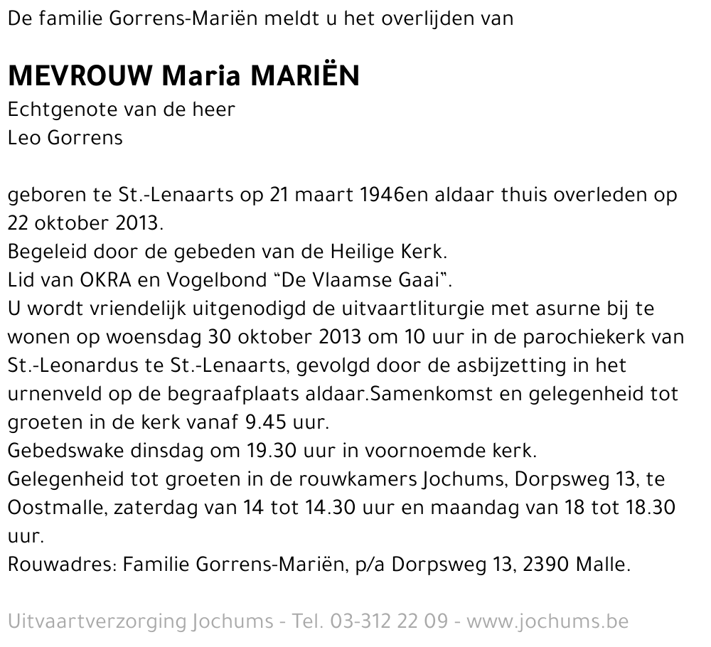 Maria Mariën