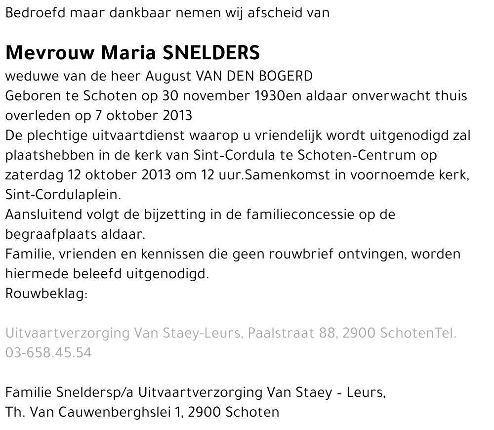 Maria Snelders