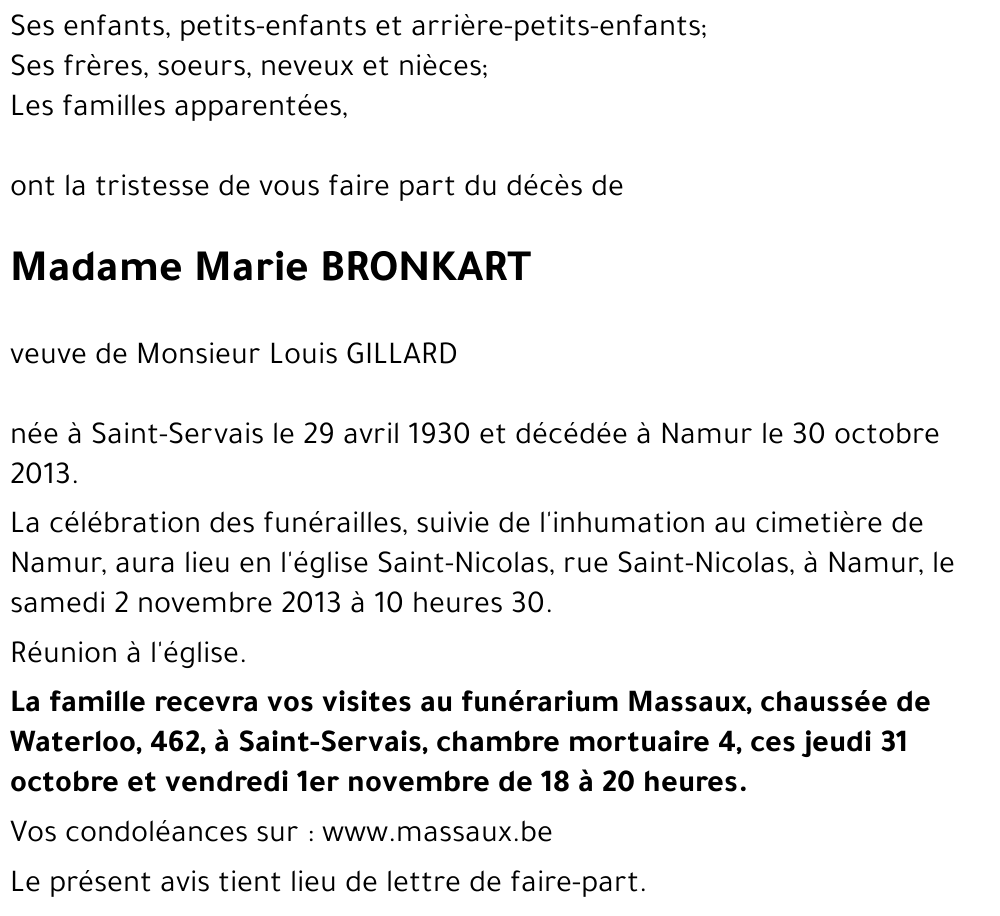 Marie BRONKART