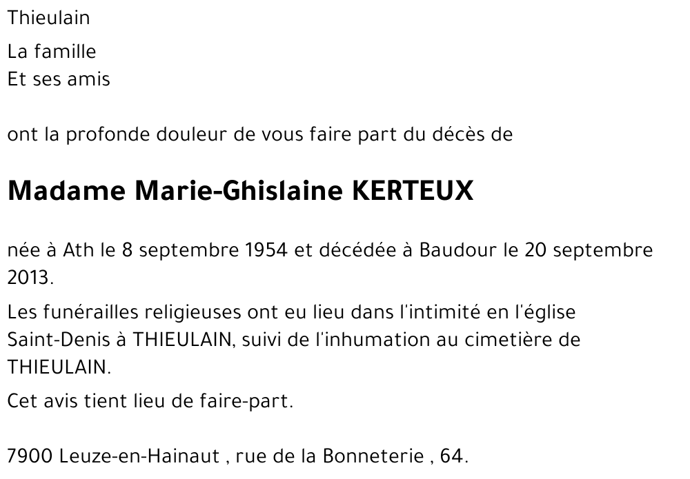 Marie-Ghislaine KERTEUX