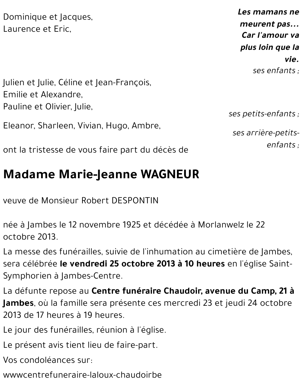 Marie-Jeanne WAGNEUR