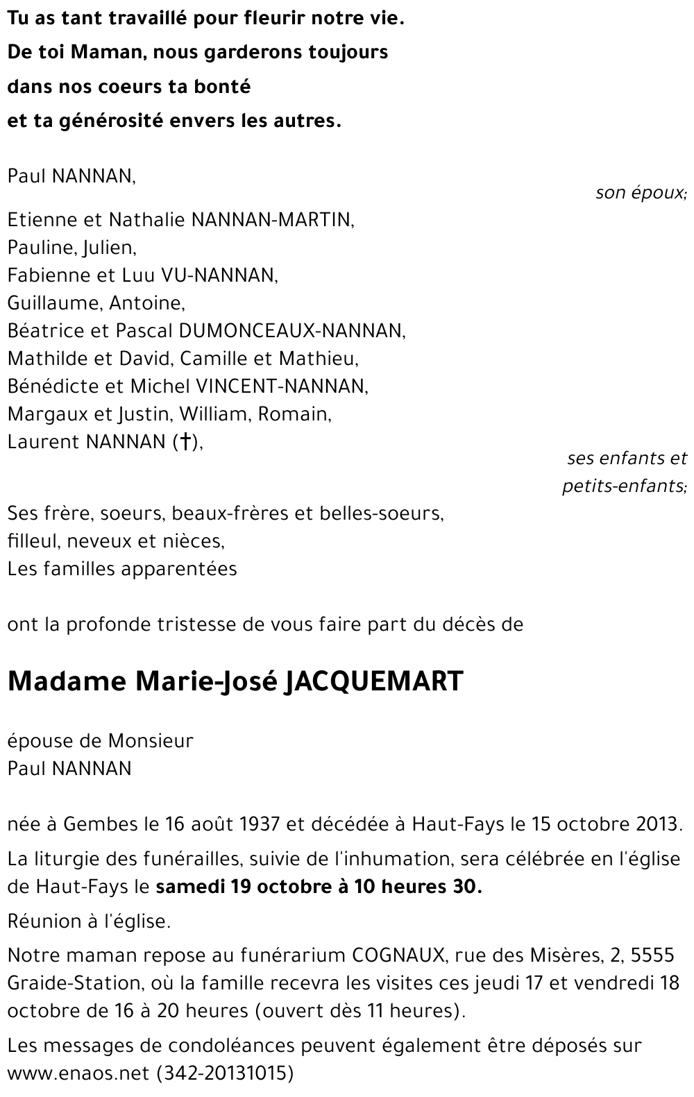 Marie-José JACQUEMART