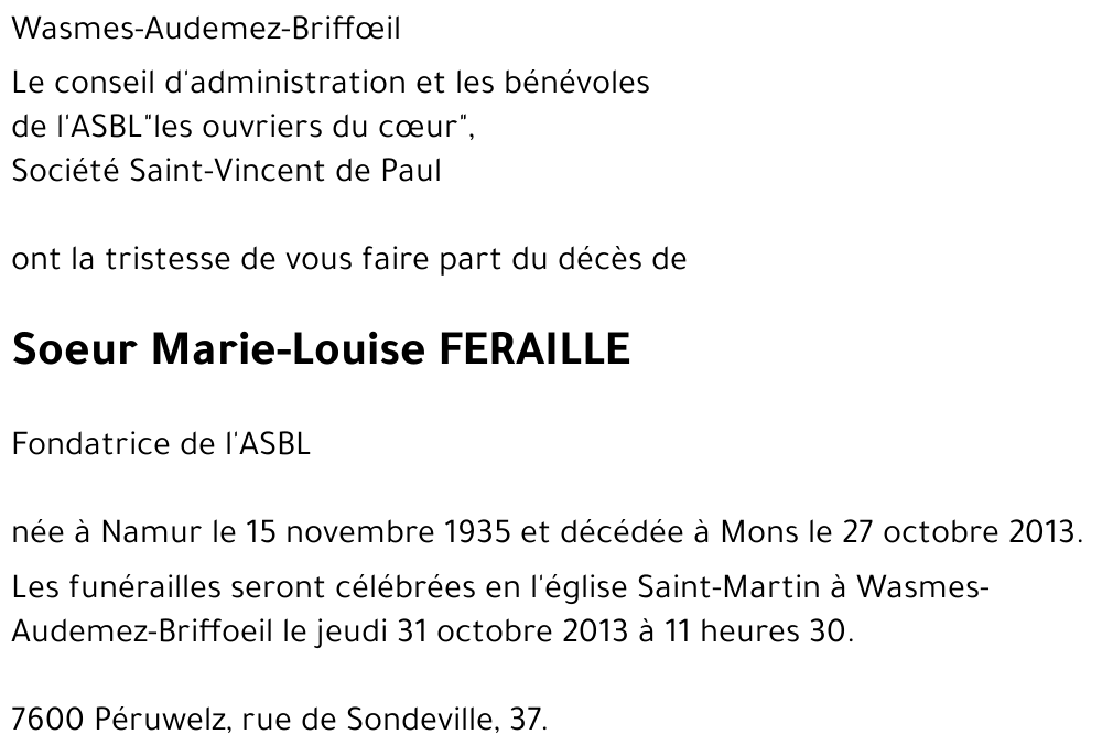 Marie-Louise FERAILLE