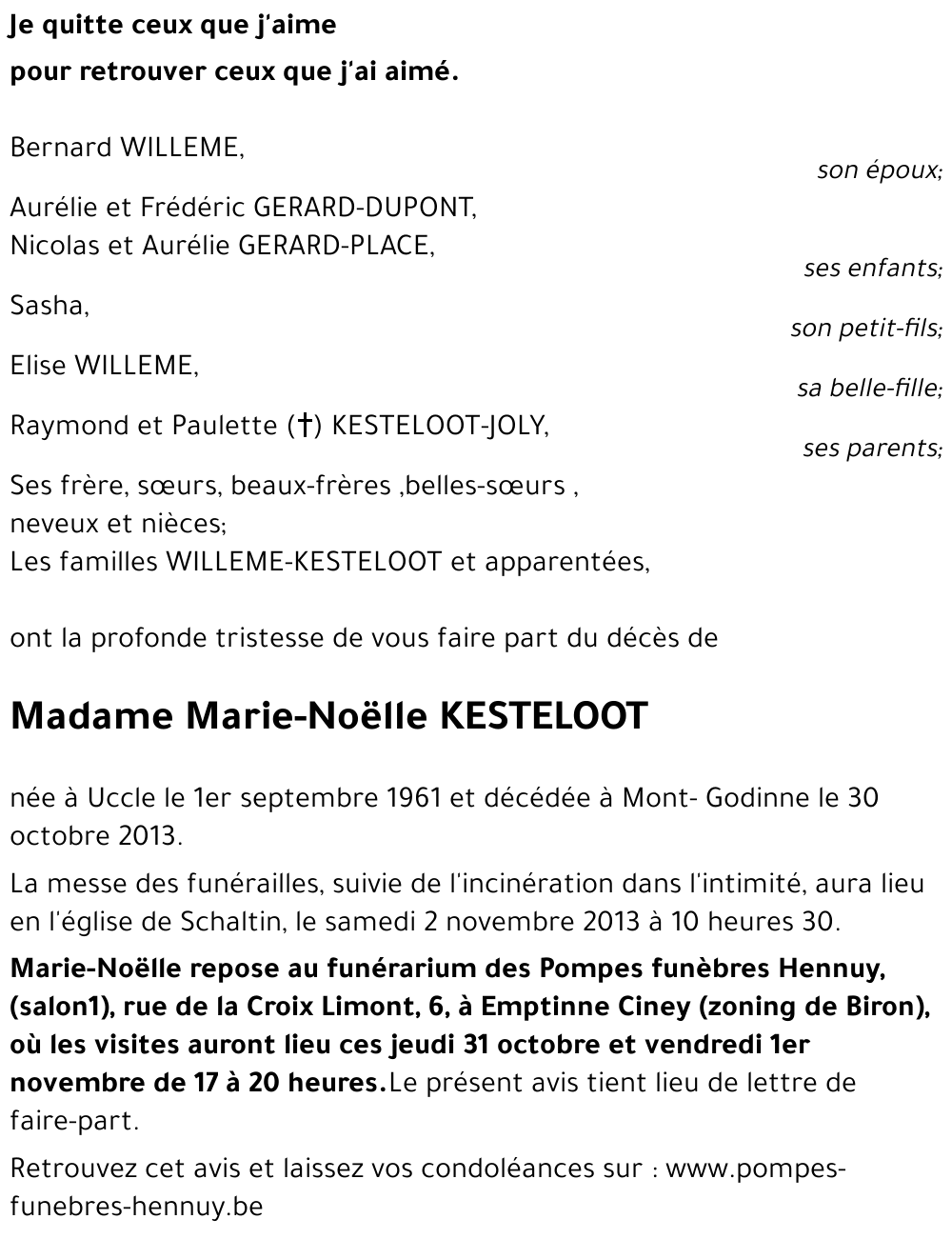 Marie-Noëlle KESTELOOT