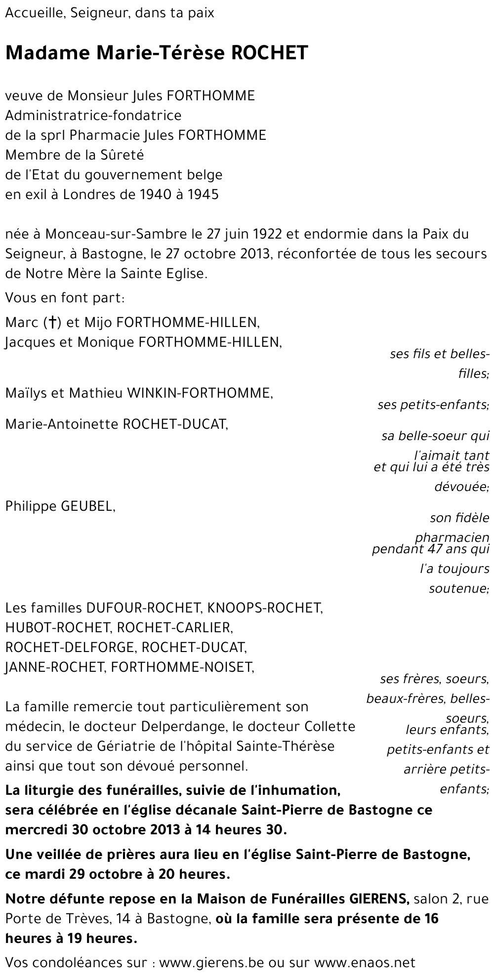 Marie-Térèse ROCHET