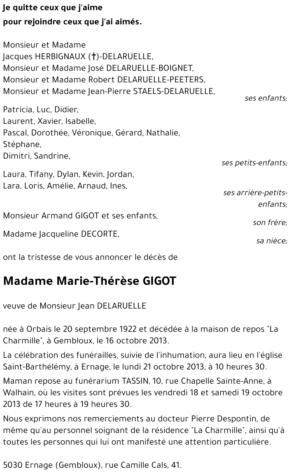 Marie-Thérèse GIGOT
