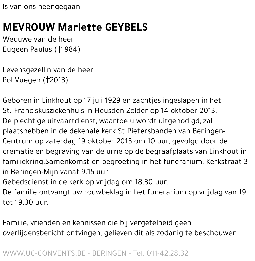 Mariette Geybels