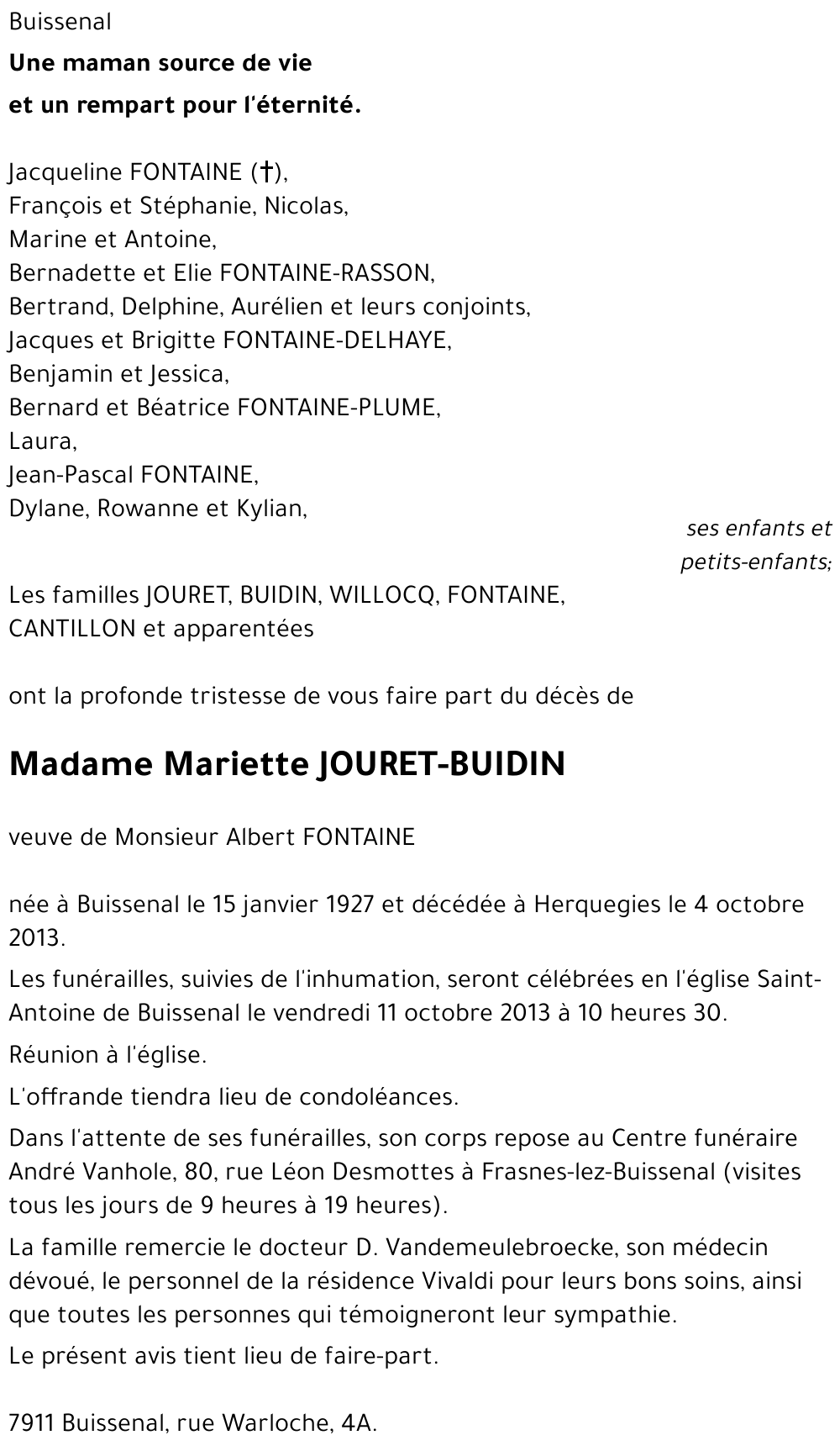Mariette JOURET-BUIDIN