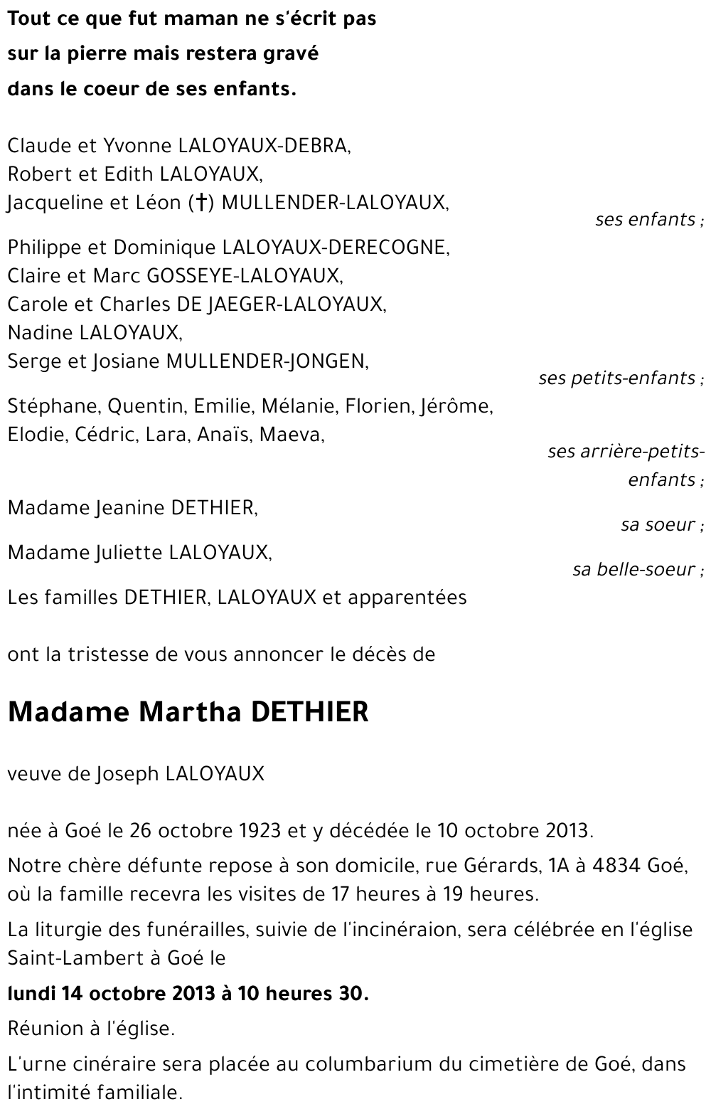 Martha DETHIER
