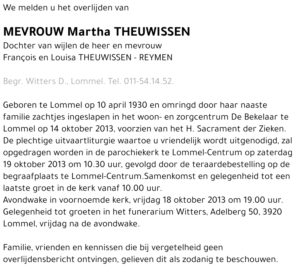 Martha Theuwissen