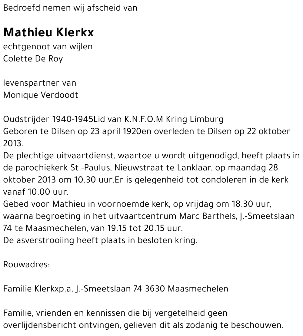 Mathieu Klerkx