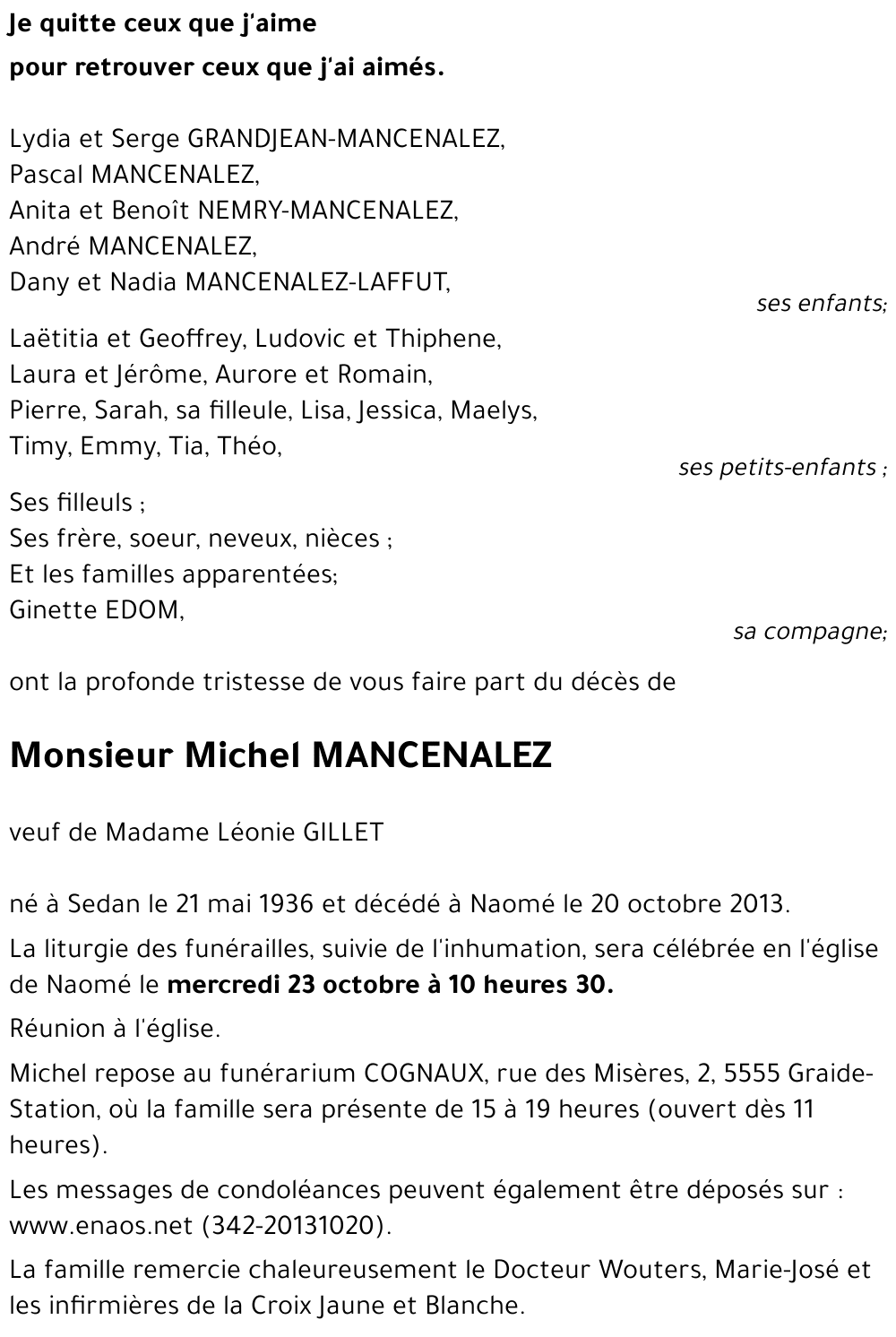 Michel MANCENALEZ
