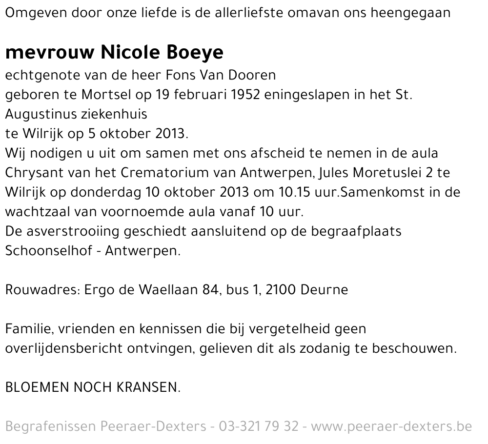 Nicole Boeye