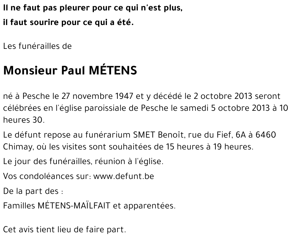 Paul MÉTENS