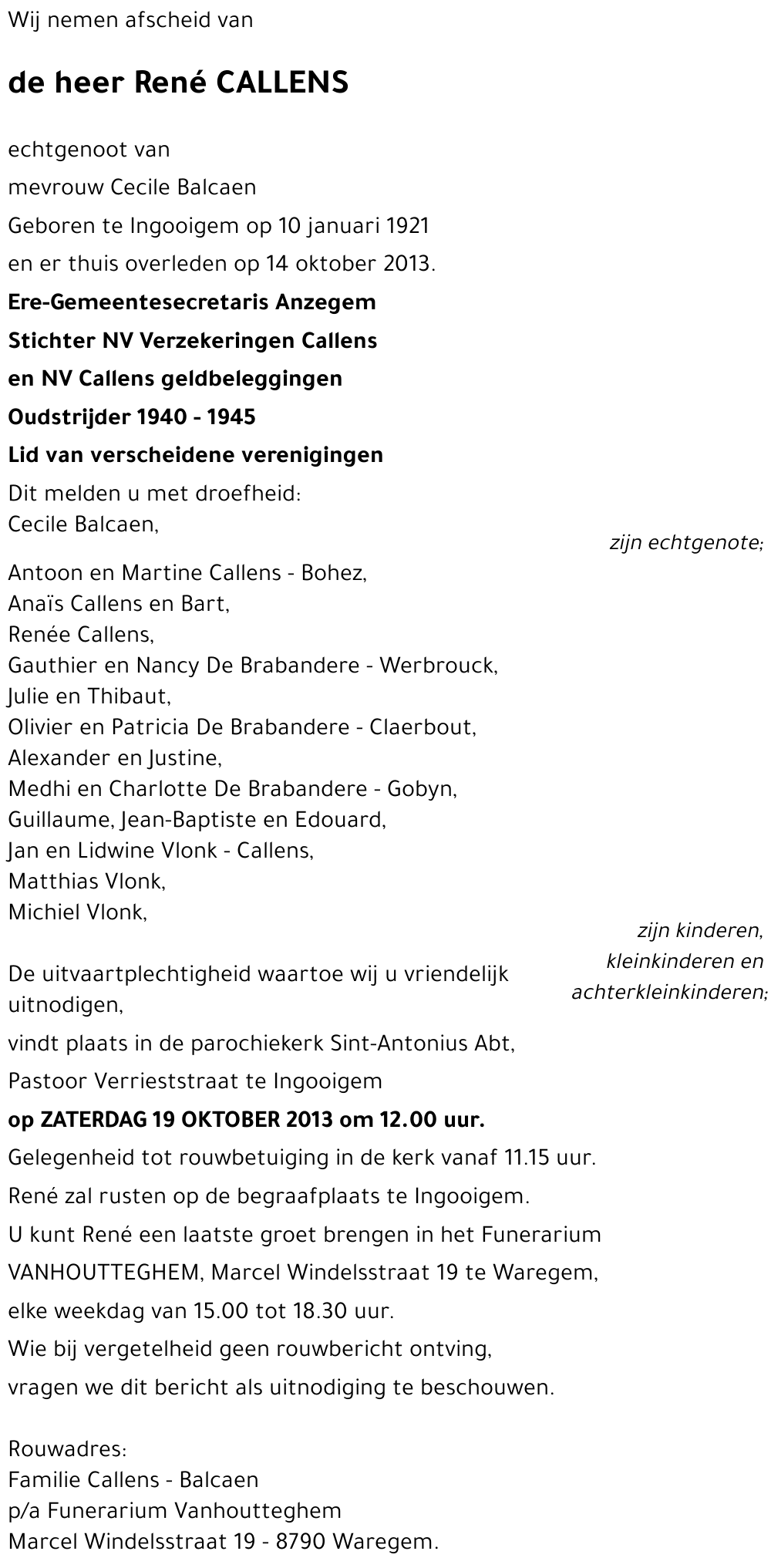 René CALLENS