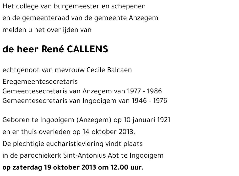 René CALLENS