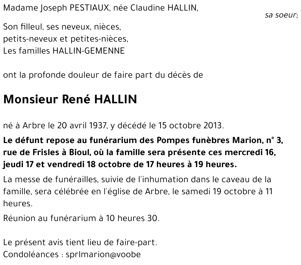 René HALLIN