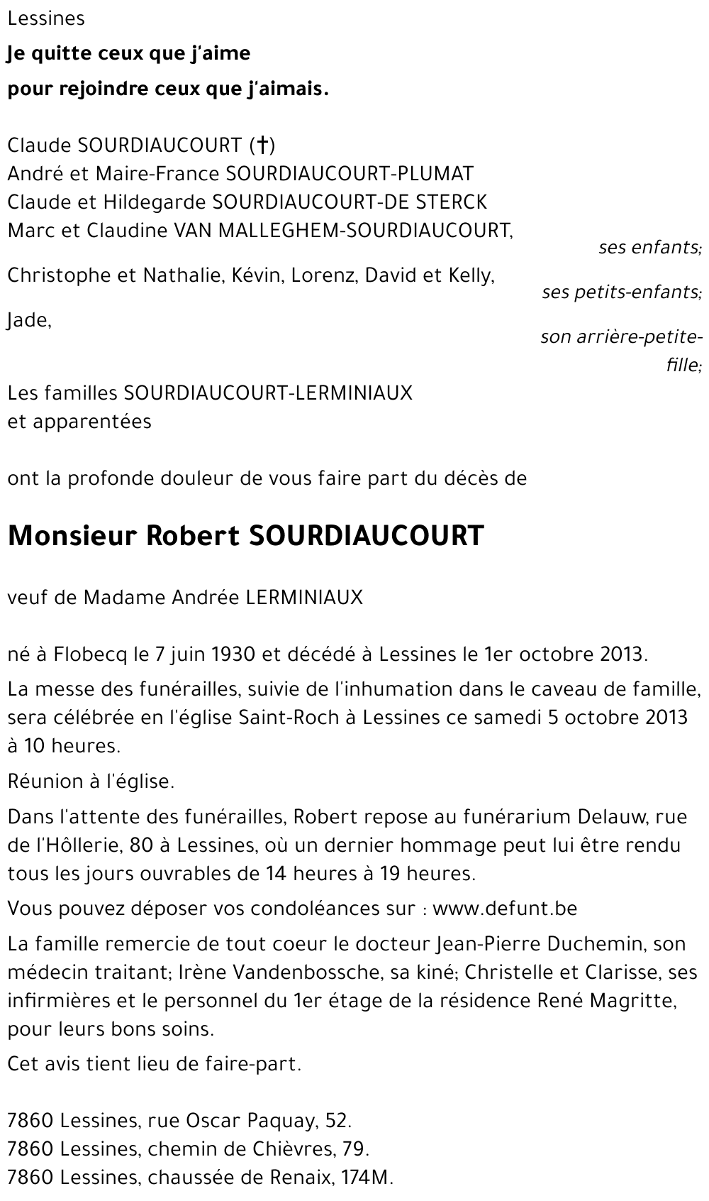 Robert SOURDIAUCOURT