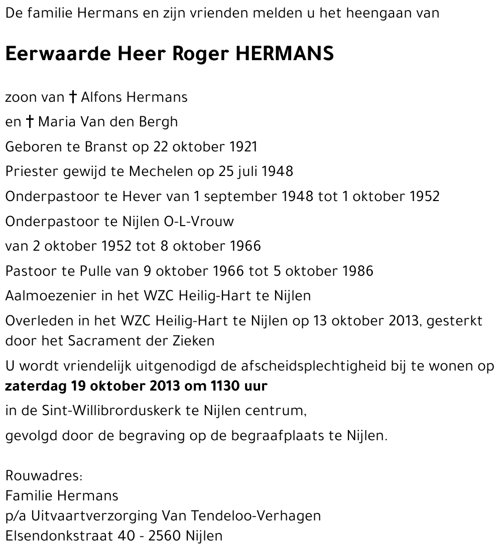 Roger HERMANS