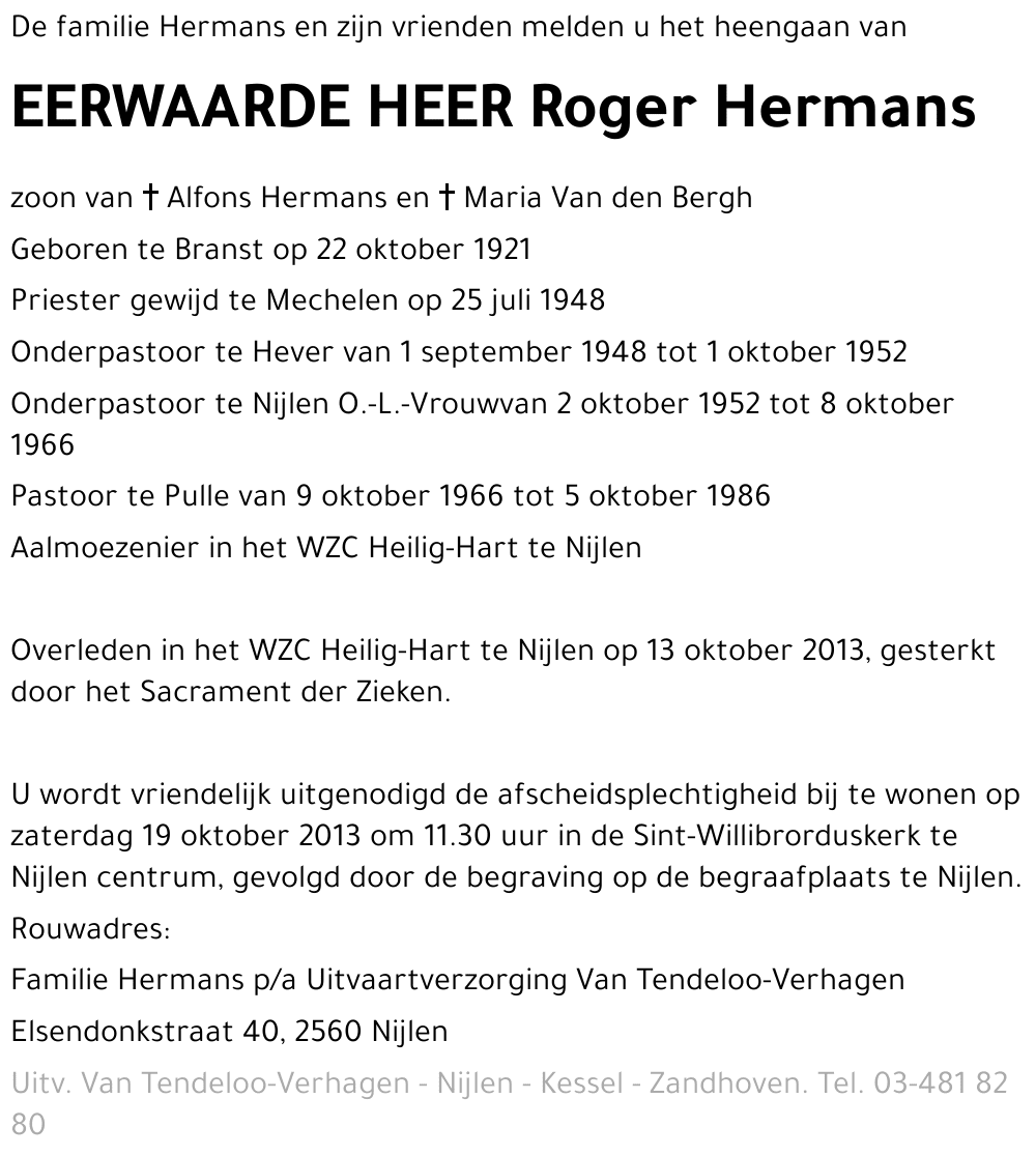 Roger HERMANS