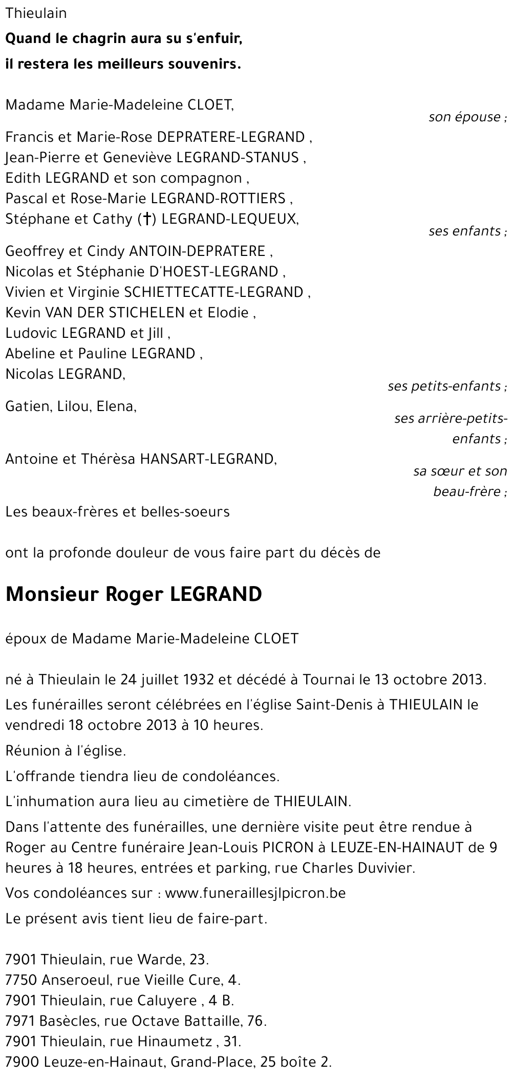 Roger LEGRAND