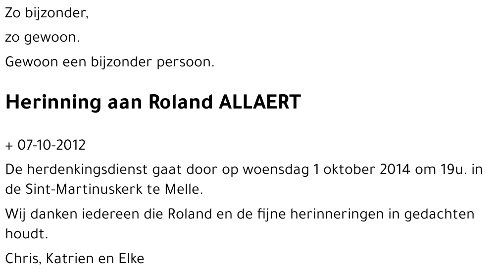 Roland ALLAERT