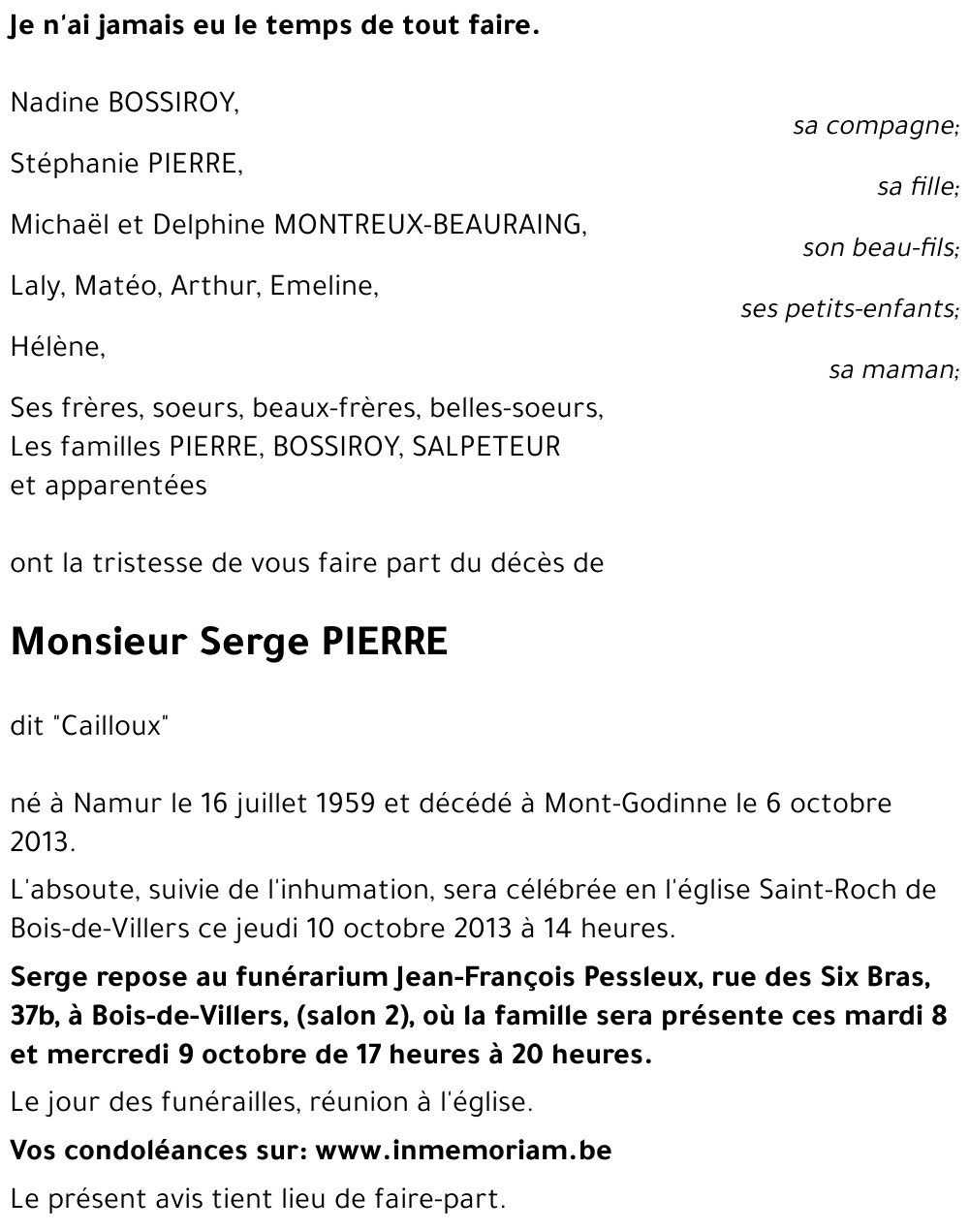 Serge PIERRE