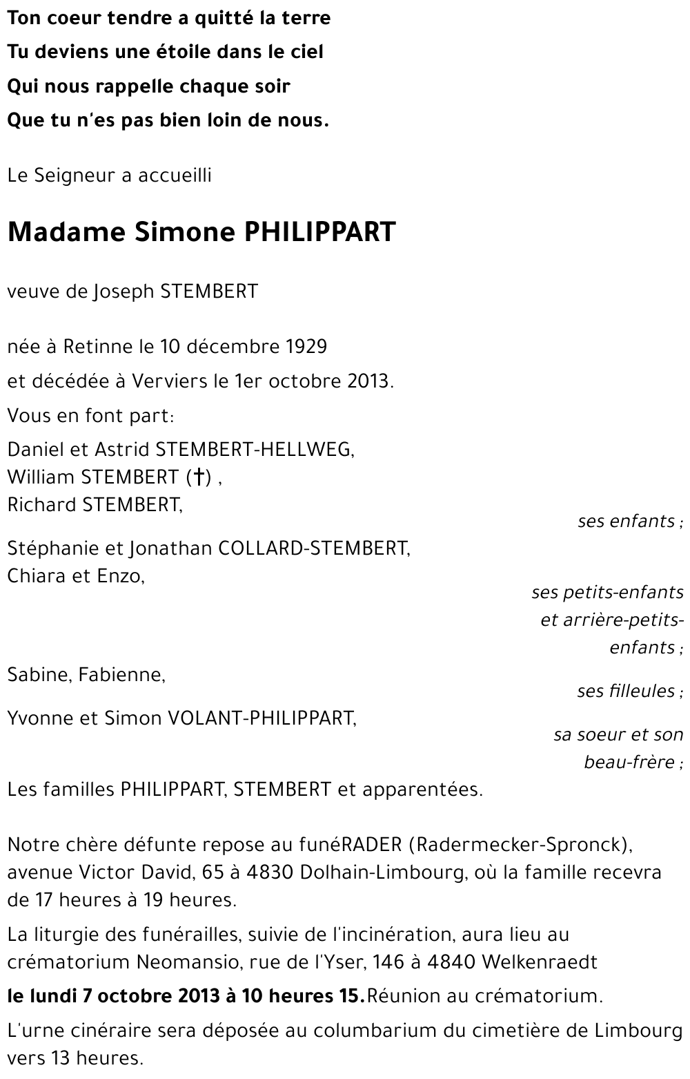 Simone PHILIPPART