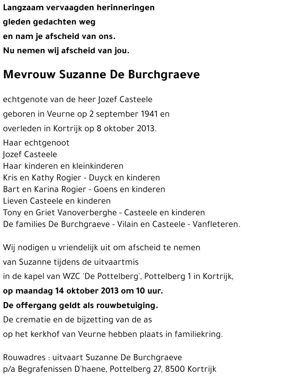 Suzanne De Burchgraeve