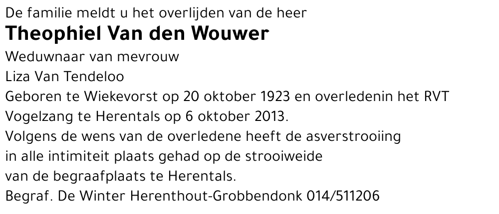 Theophiel Van den Wouwer