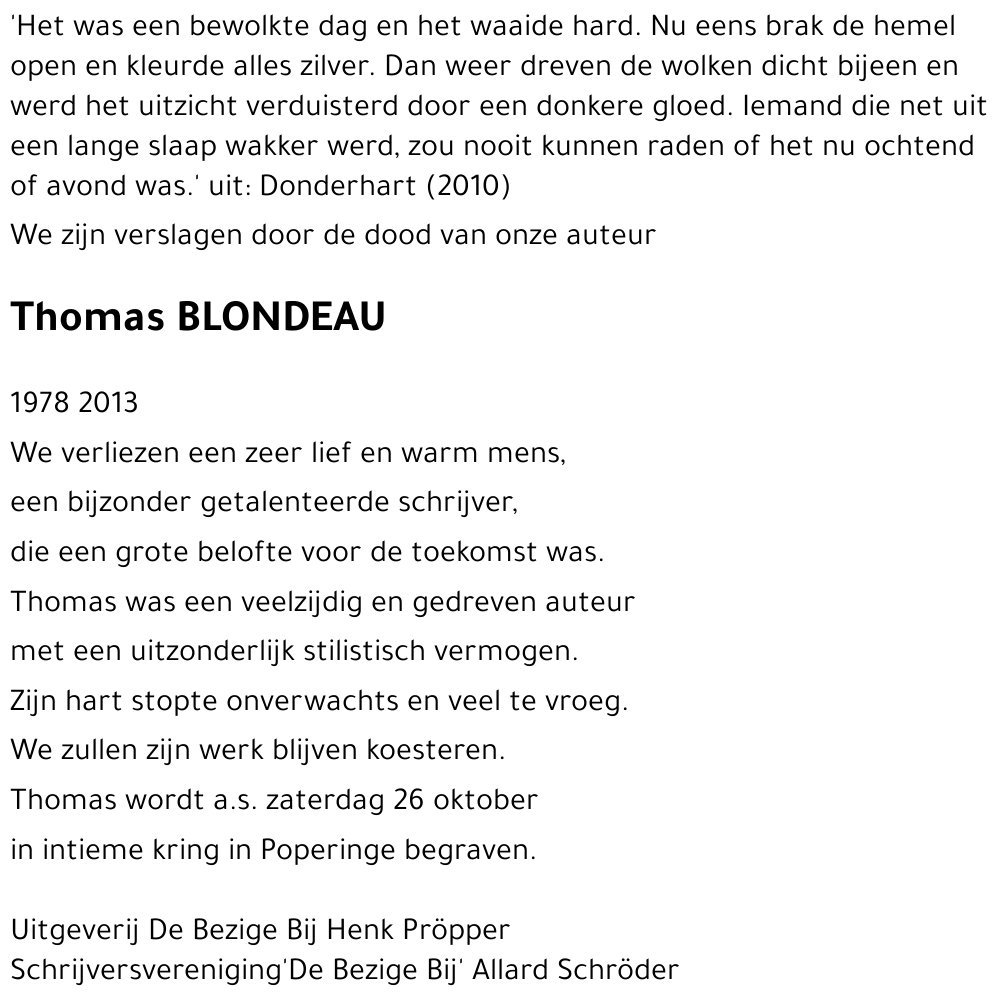 Thomas BLONDEAU
