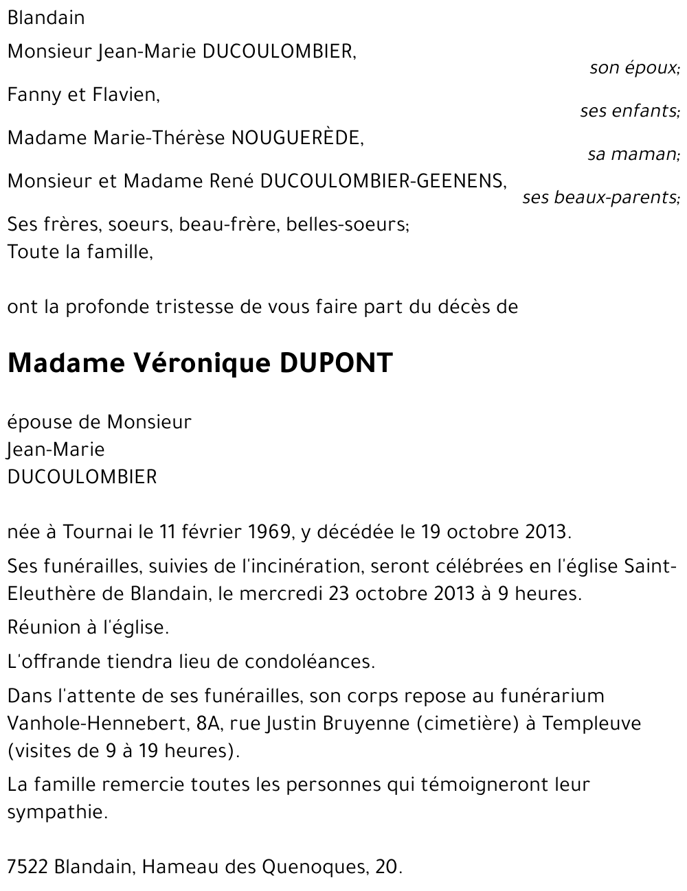 Véronique DUPONT