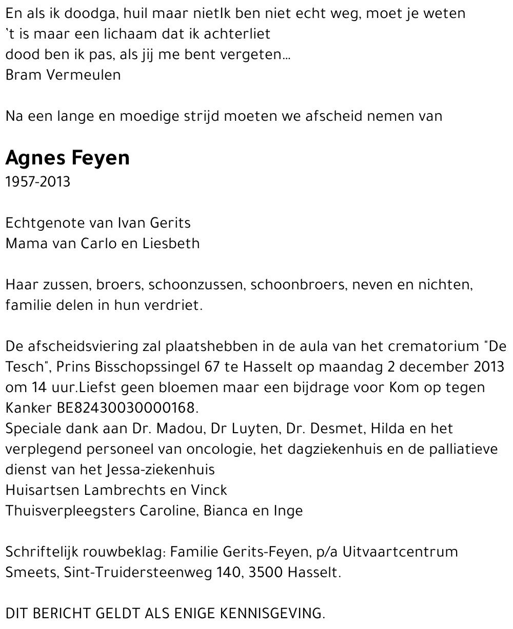 Agnes Feyen