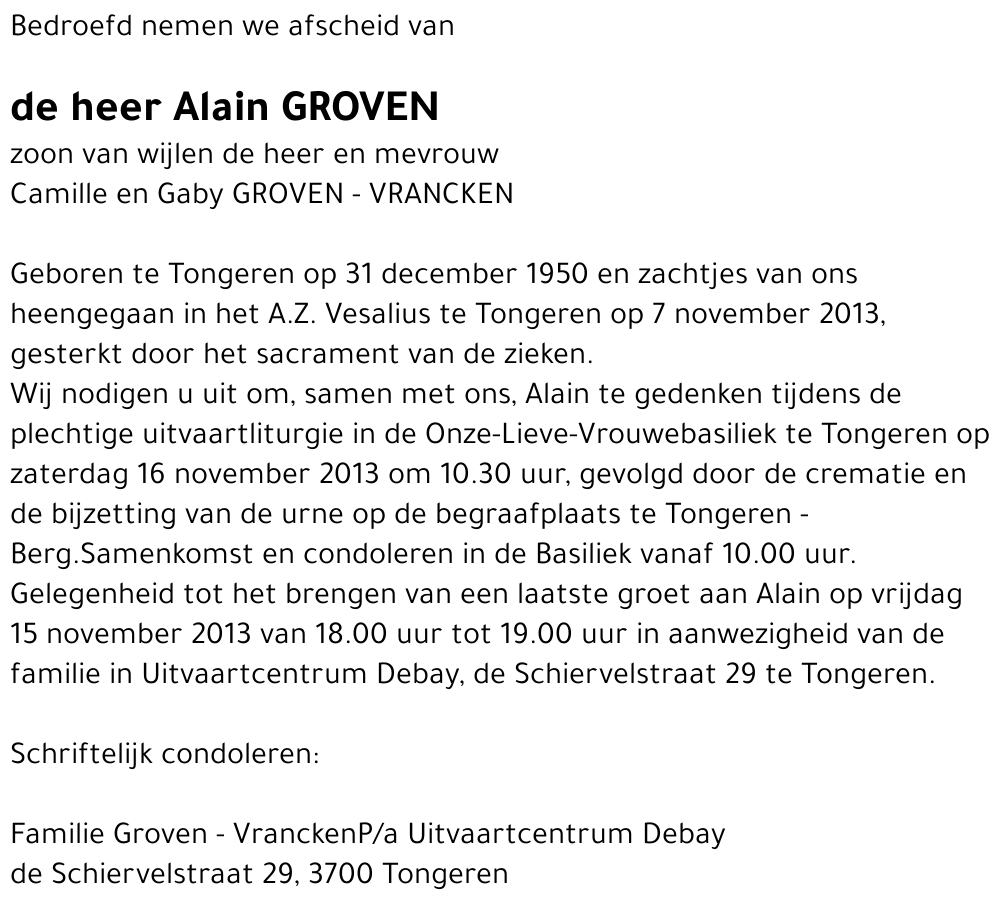 Alain GROVEN