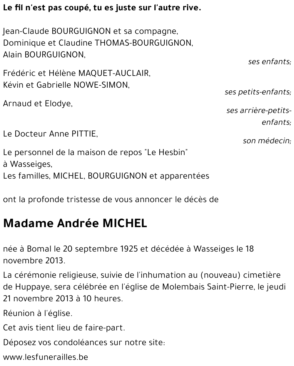 Andrée MICHEL