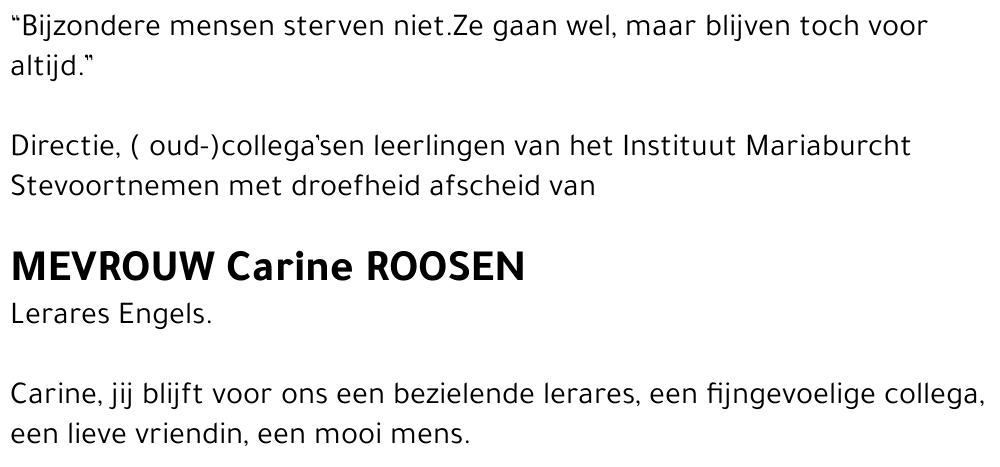 Carine Roosen