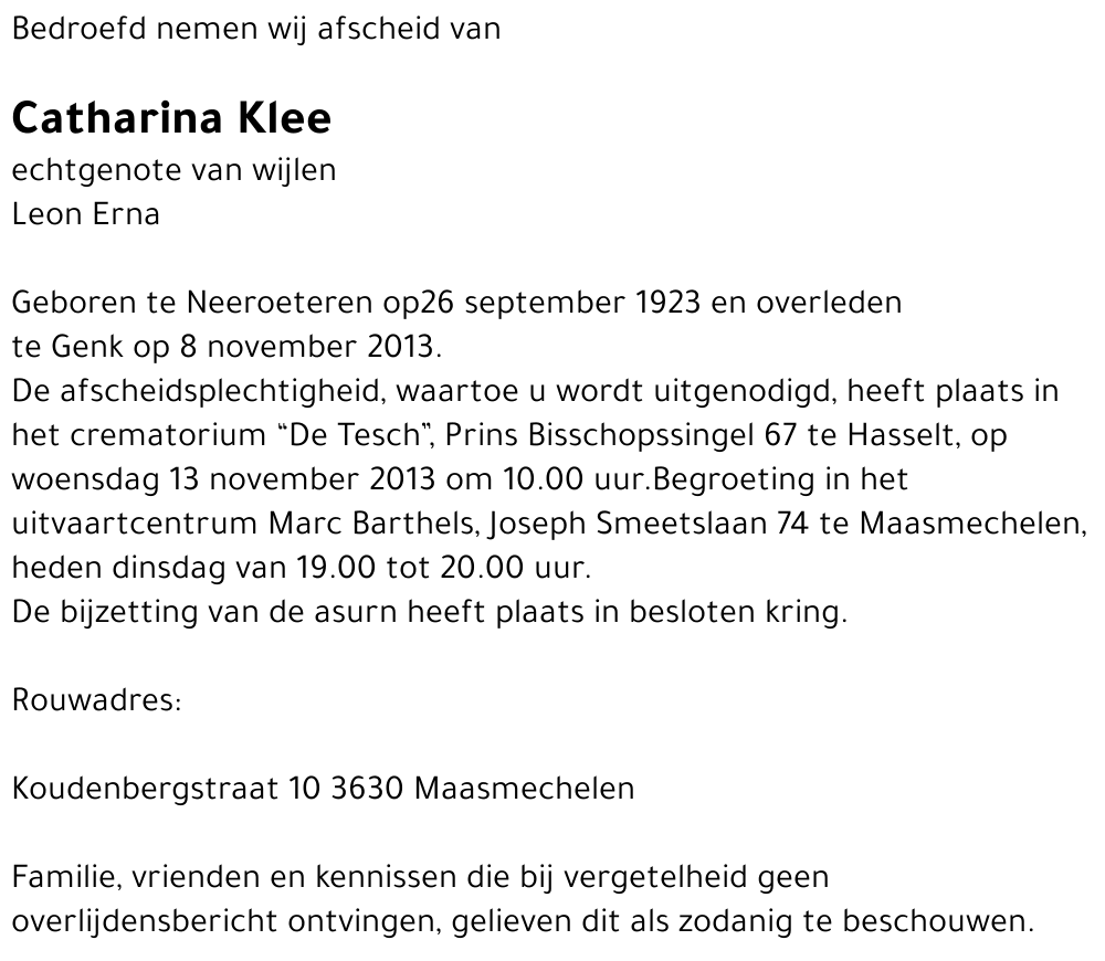 Catharina Klee