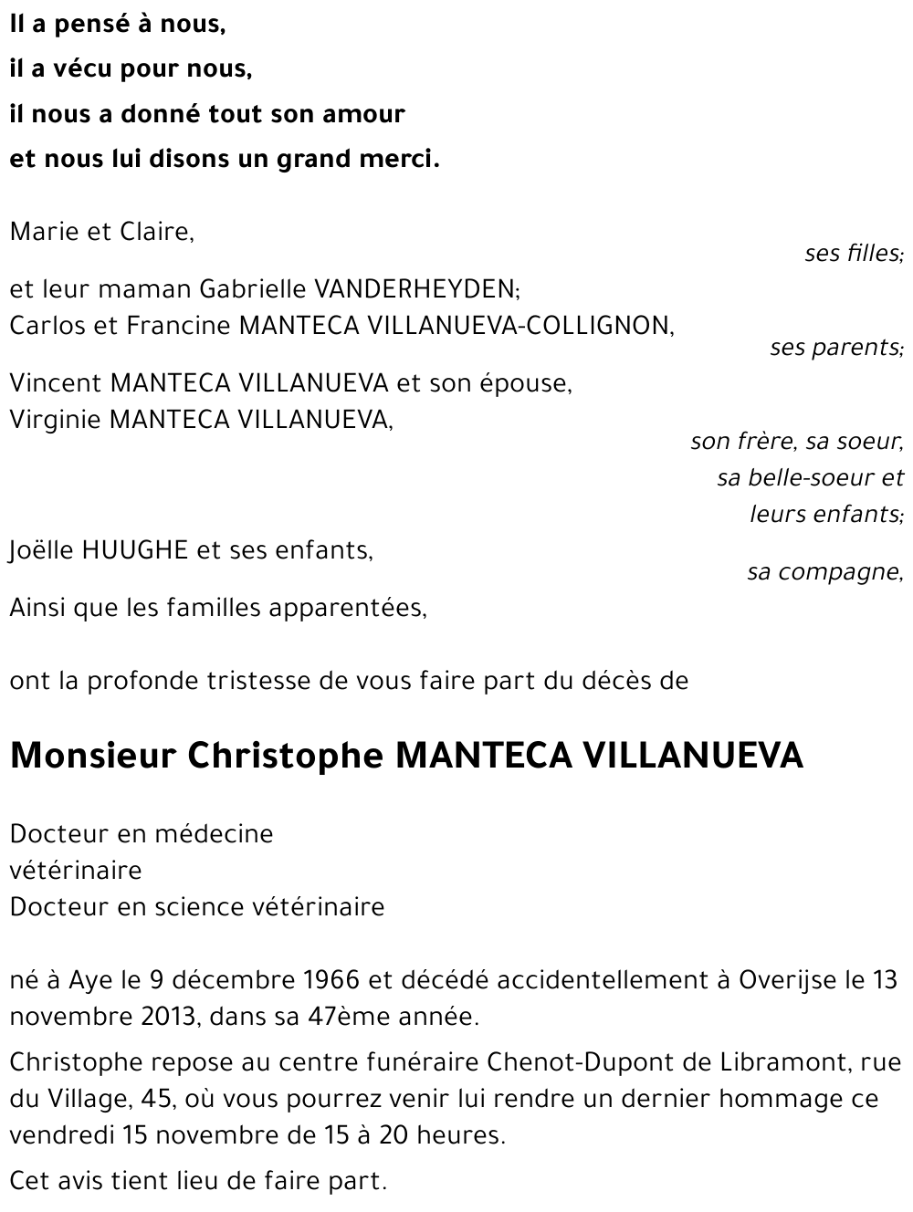 Christophe MANTECA VILLANUEVA