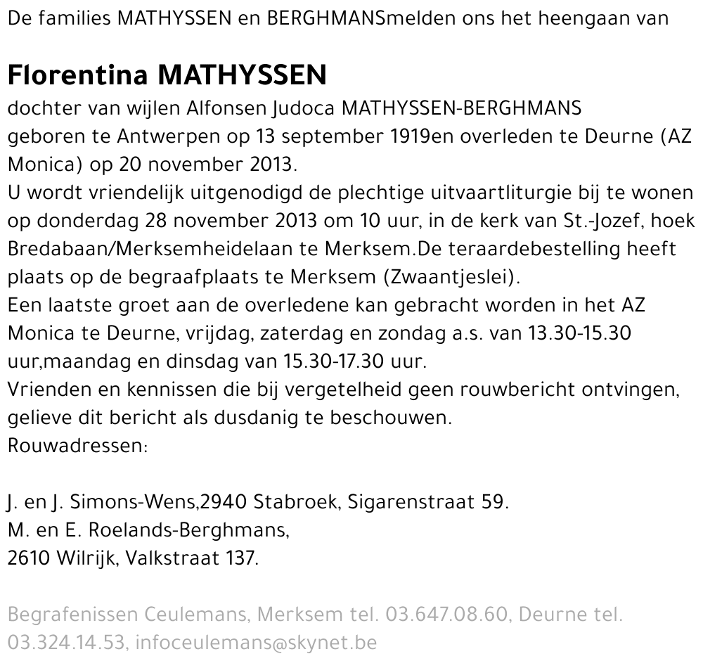 Florentina Mathyssen