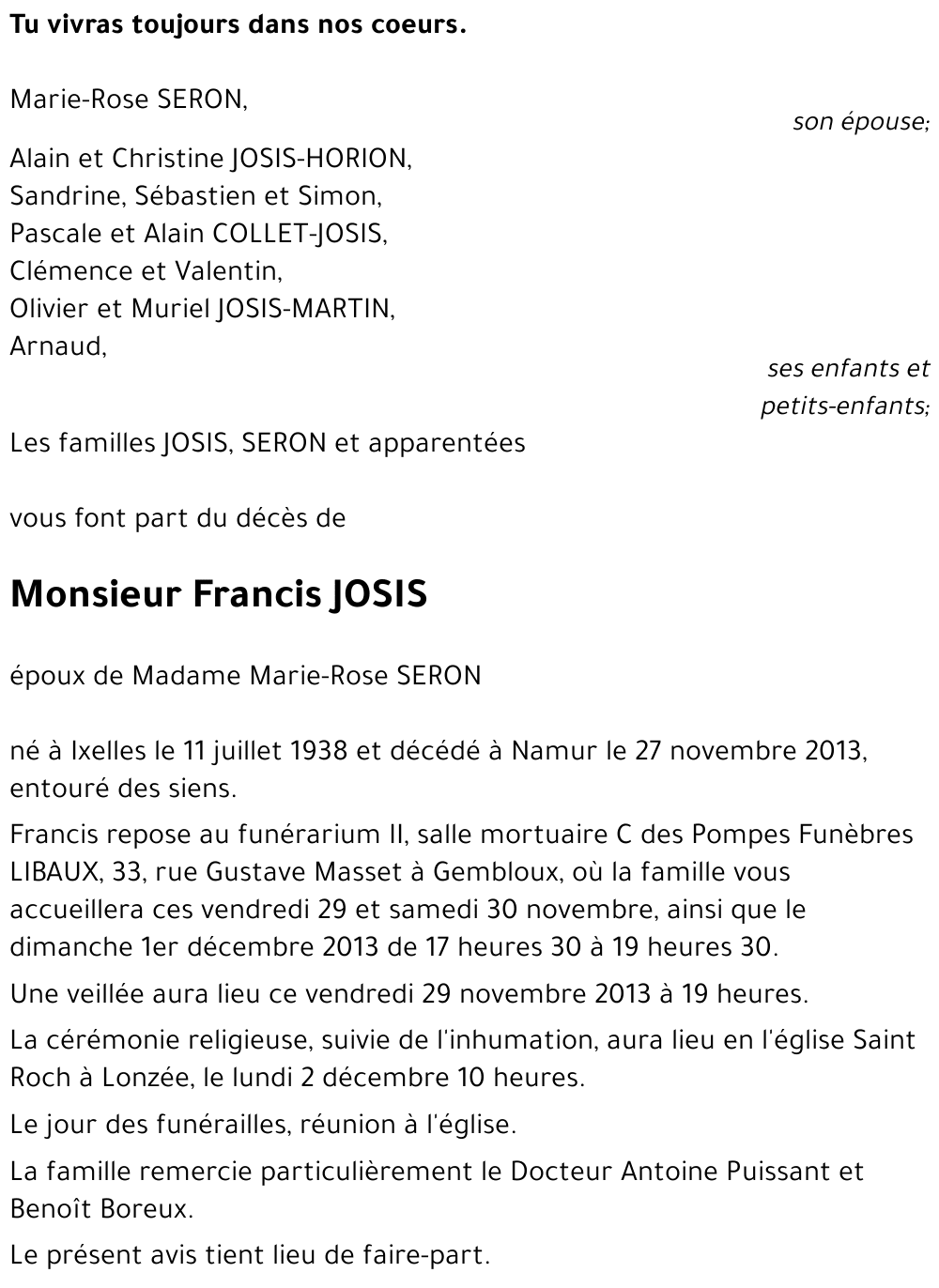 Francis JOSIS