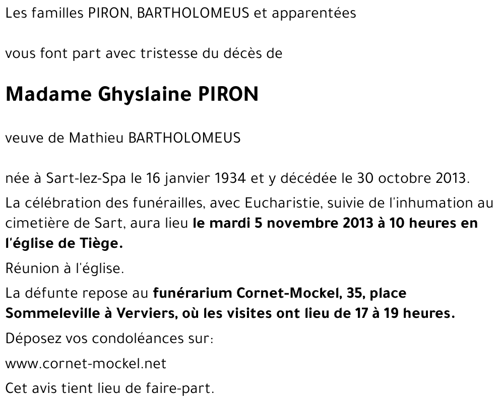 Ghyslaine PIRON