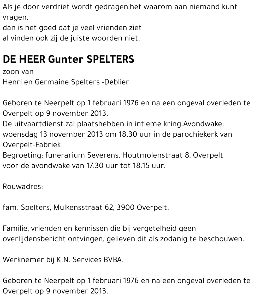 Gunter Spelters