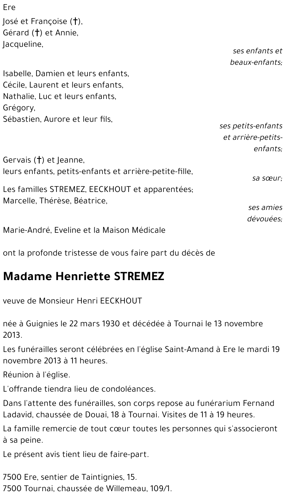 Henriette STREMEZ