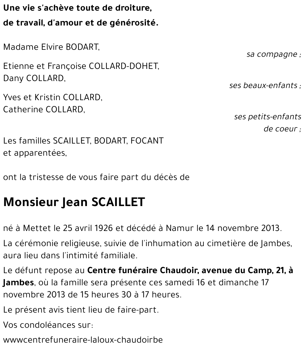 Jean SCAILLET