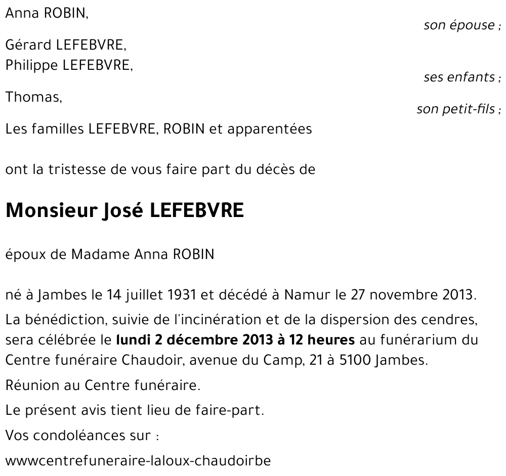 José LEFEBVRE