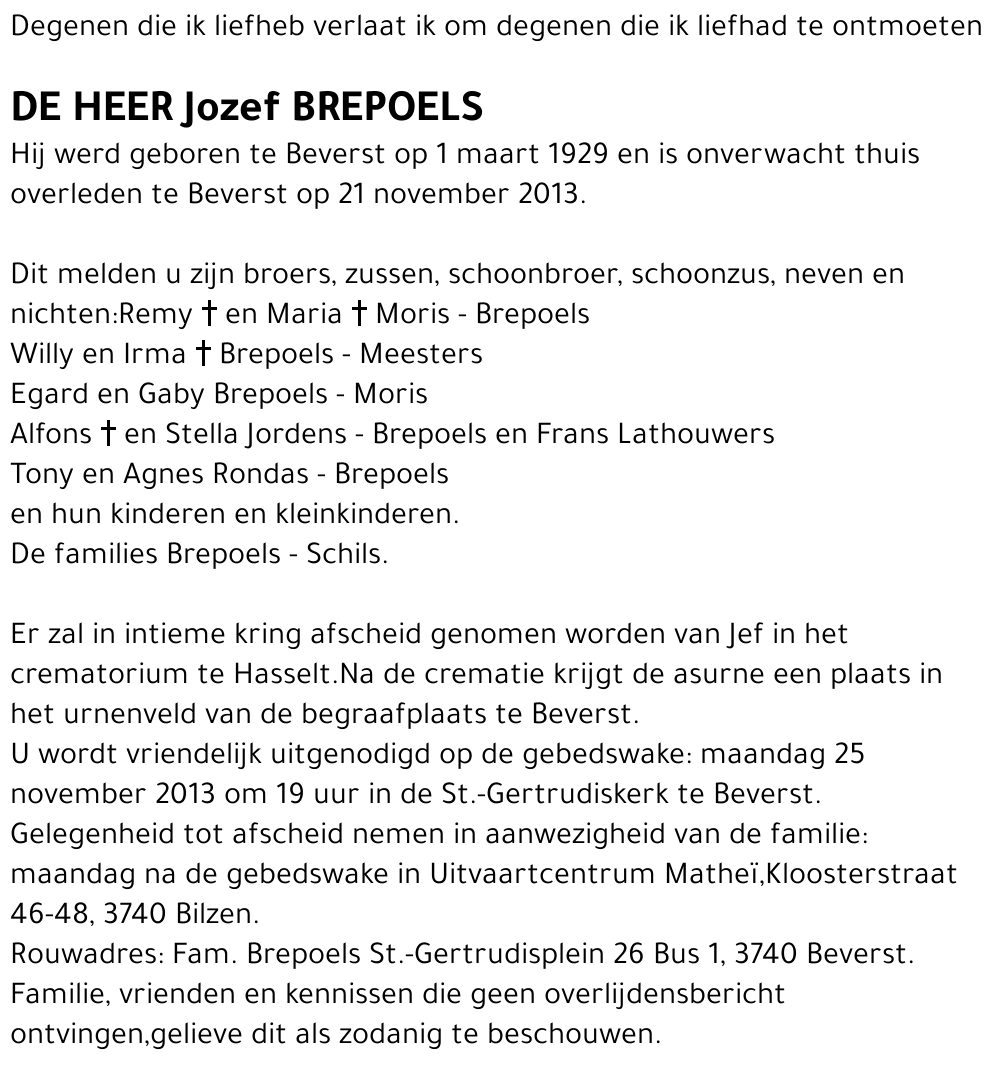 Jozef BREPOELS