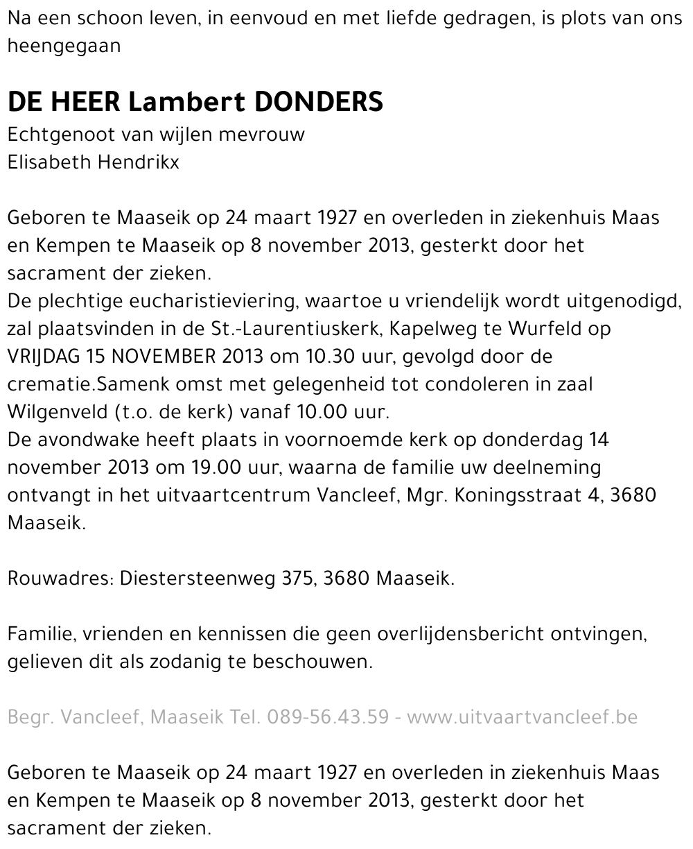 Lambert Donders