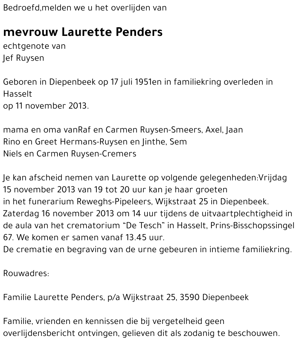 Laurette Penders